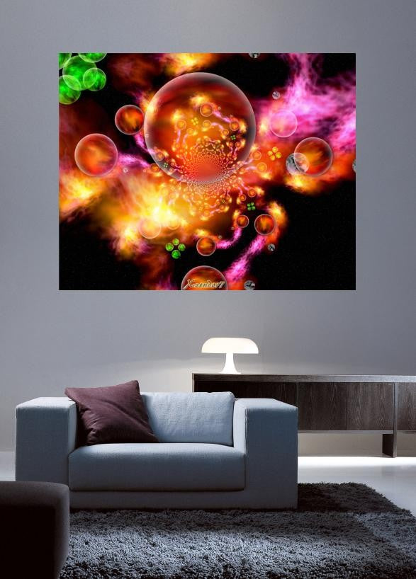 Xzendor7 "Wacky Inter-Dimensional Stellar Nursery" Glossy Poster