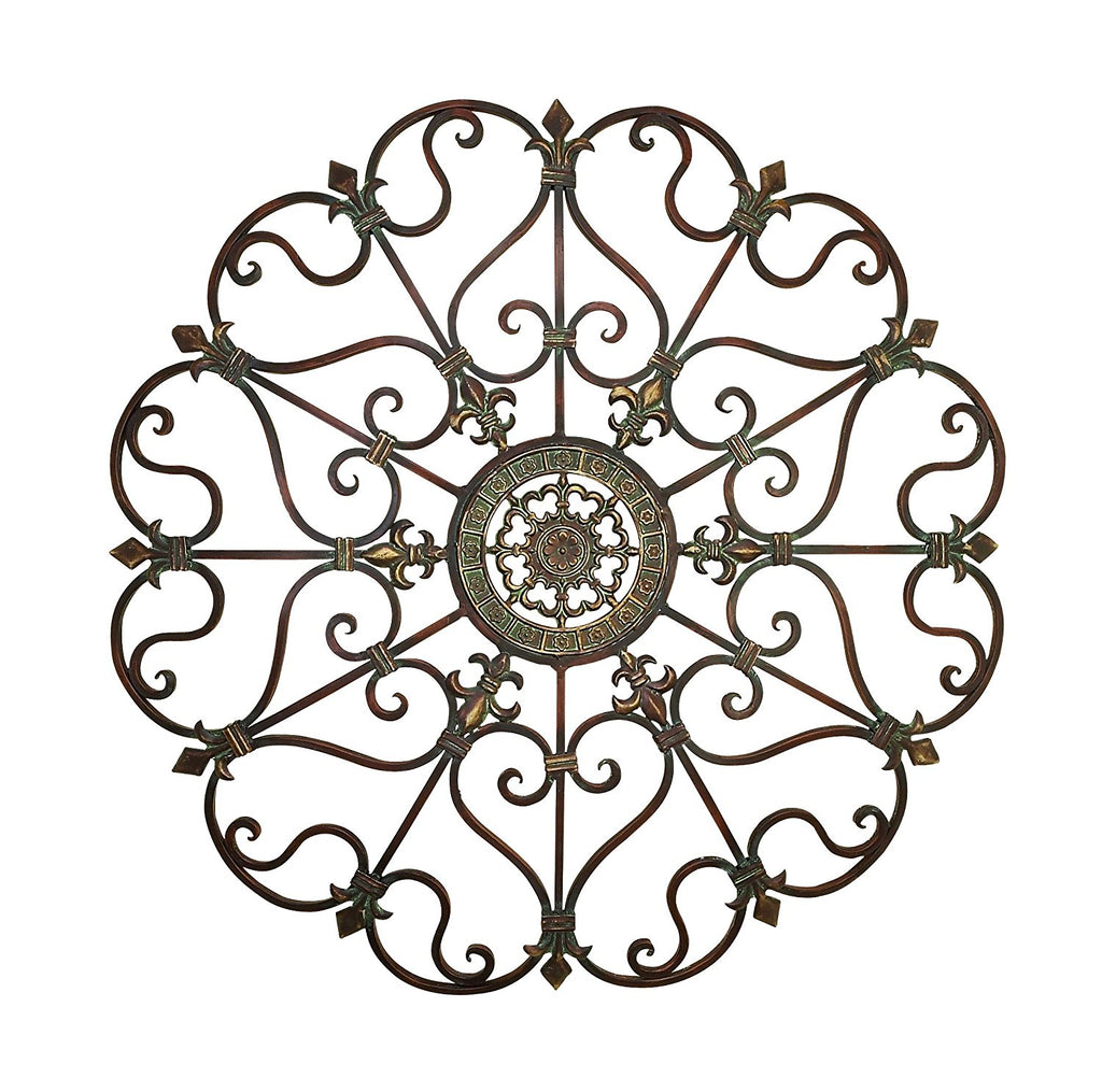 Deco 29" Scroll Metal Wall Decor