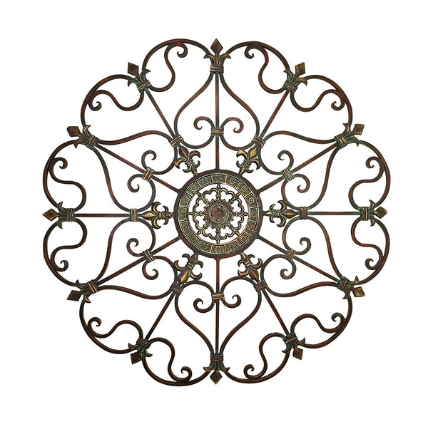 Deco 29" Scroll Metal Wall Decor