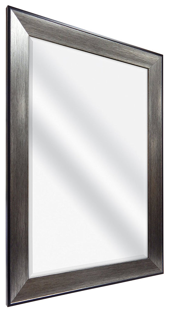 MCS Wedge Rectangular Mirror, 30"x42" Gray Angle