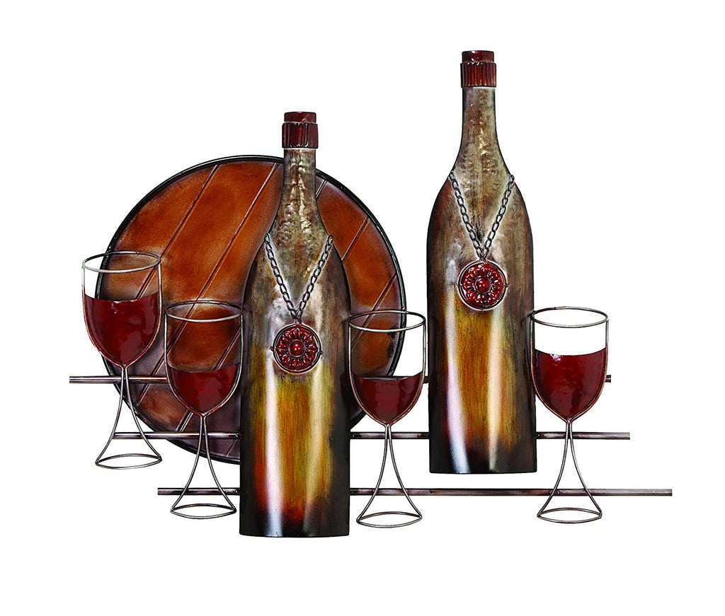 Deco Metal Wine Wall Decor 24"x30"