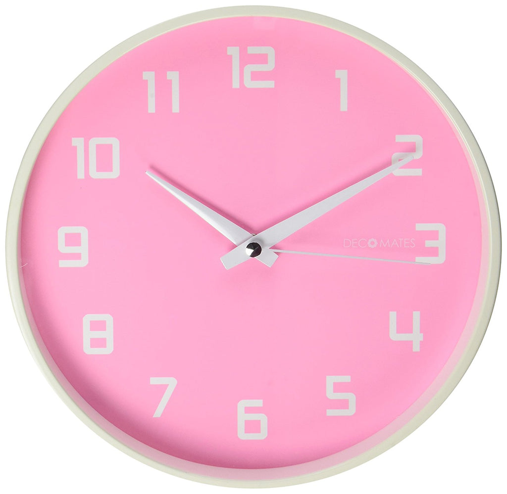 DecoMates 7" Silent Wall Clock Pink Fruity Watermelon