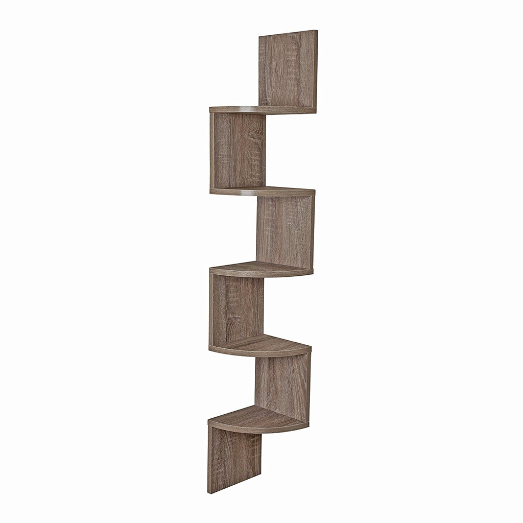 Danya B. Large Corner Wall Mount Shelf Beige