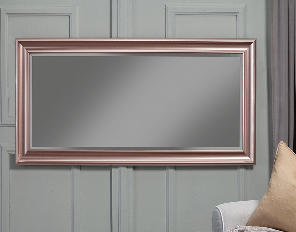 Sandberg Furniture Wall Mirror 30"x36" Rose Gold Installed