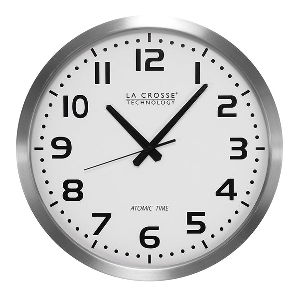 La Crosse Technology 16" Metal Atomic Analog Clock
