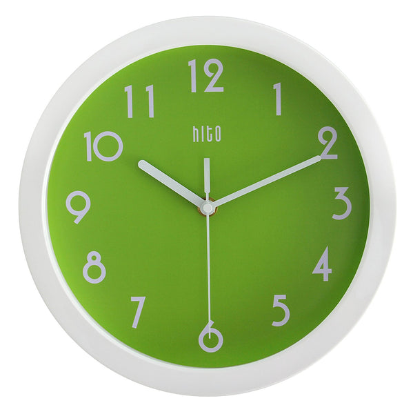 HITO 10" Modern Colorful Silent Wall Clock