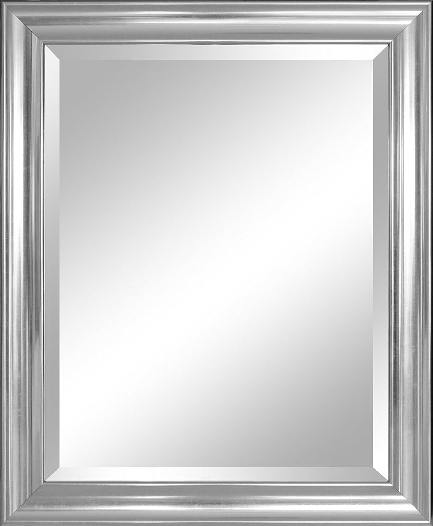 Alpine Crackled Mirror - Silver