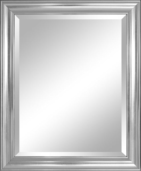 Alpine Crackled Mirror - Silver