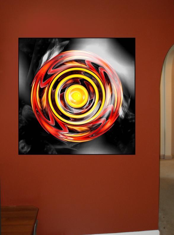 Xzendor7 "Sun Star Reflective Disk" Glossy Poster