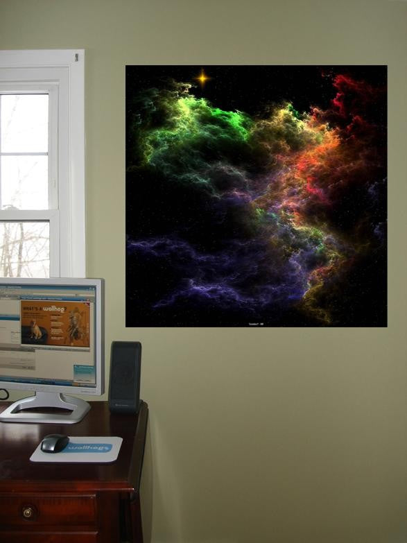 Xzendor7 "Art Stucco Mosaic Nebula Cluster" Glossy Poster