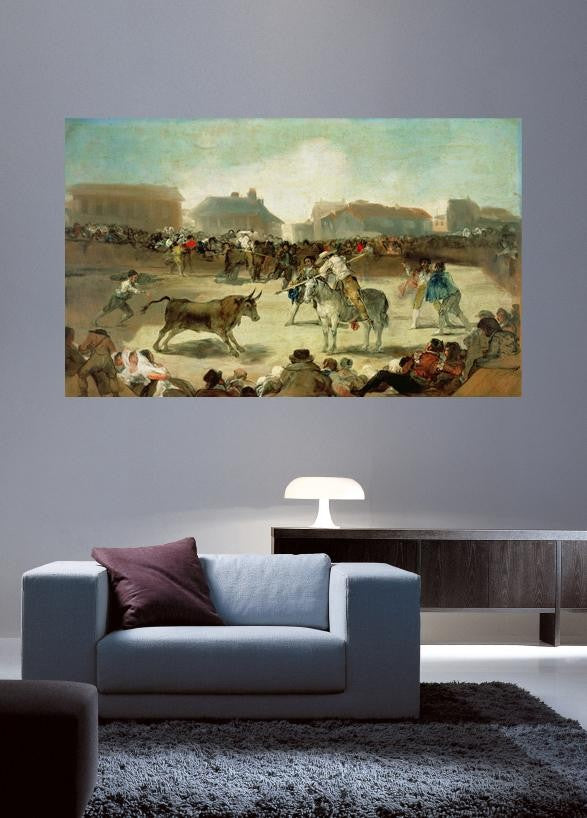 Goya "A Village Bullfight" (18th) Wall Decal