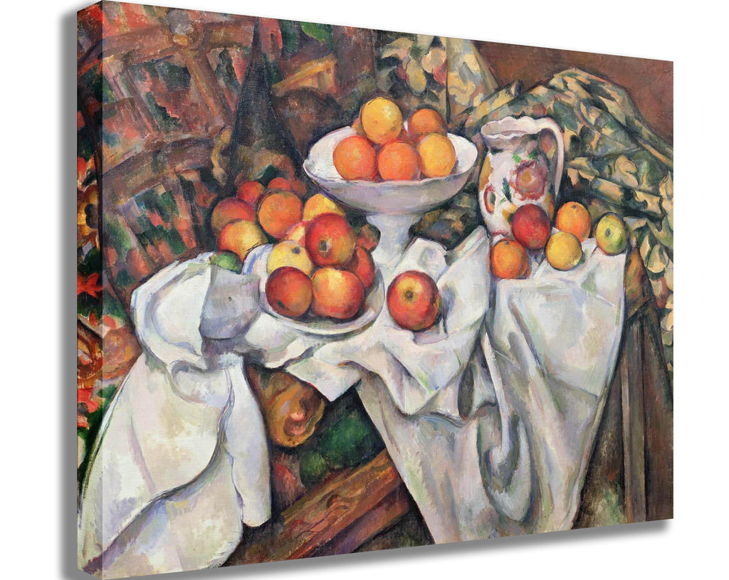 Cezanne "Apples and Oranges" (19th) Canvas Printed
