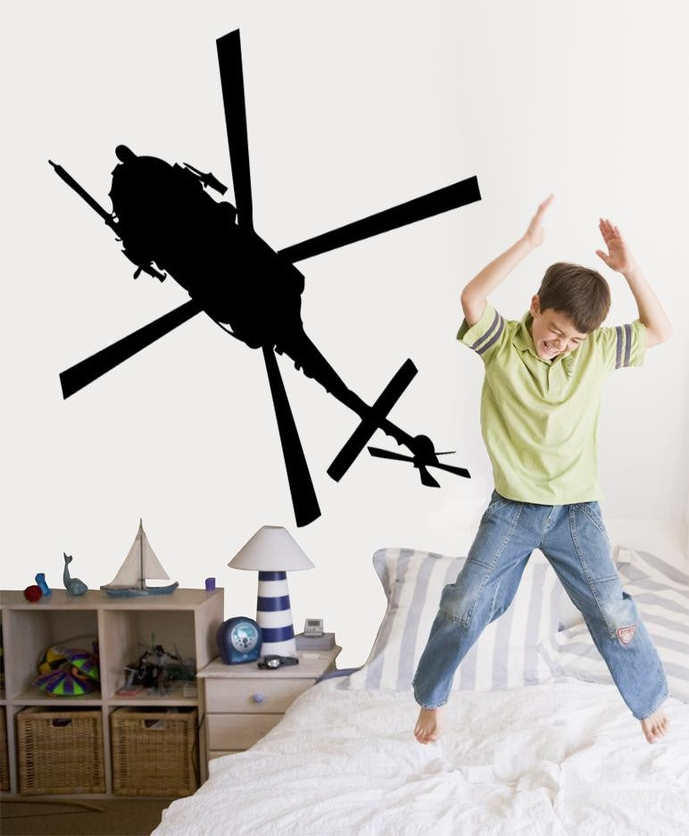 Haynes Silhouette Helicopter XI Wall Decal Cutout