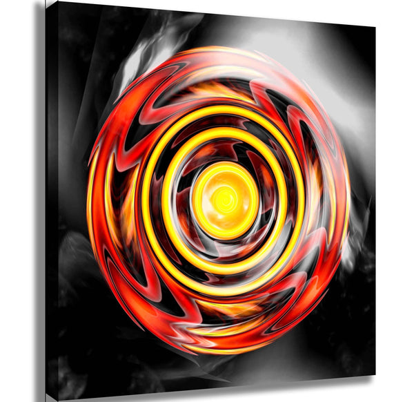 Xzendor7 "Sun Star Reflective Disk" Canvas Printed