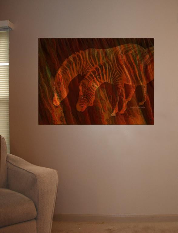 Cavalaris "Moods Of Africa - Zebras" Glossy Poster
