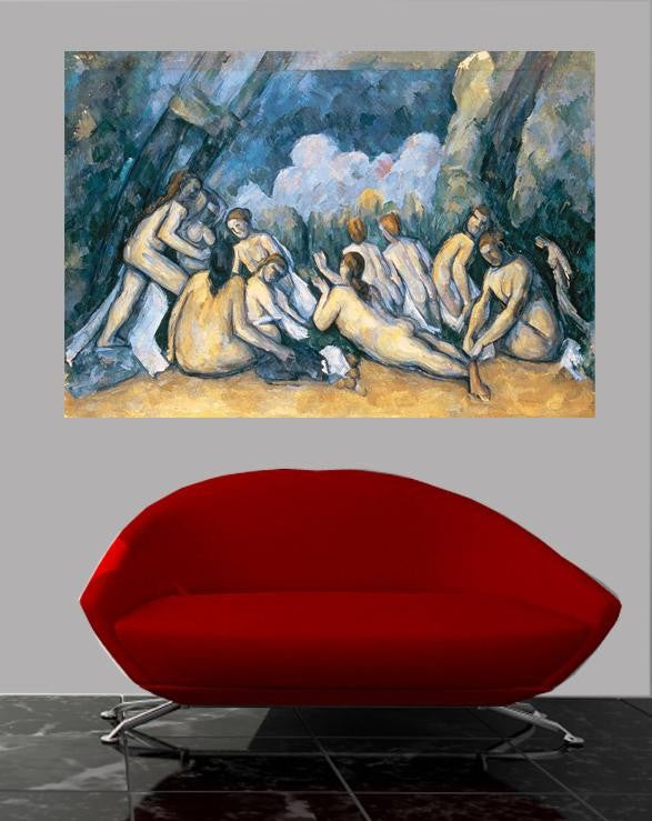 Cezanne "The Large Bathers" (1905) Wall Decal