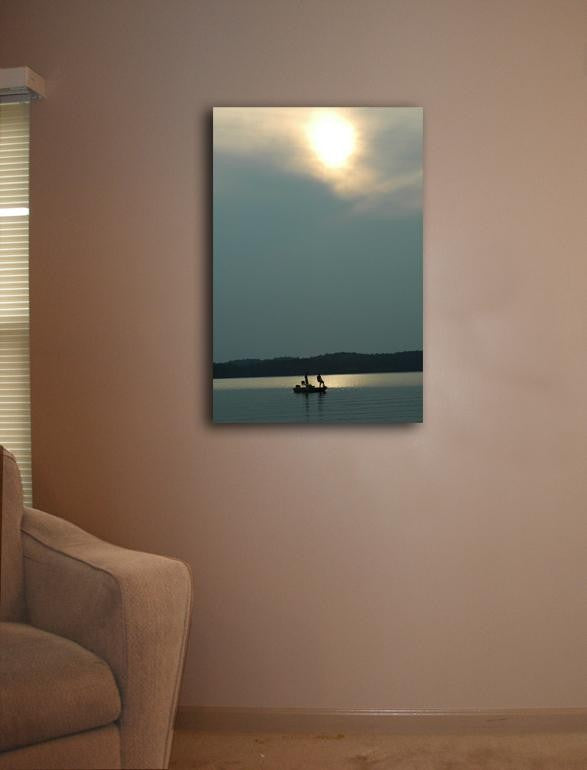 Guernsey "Gone Fishin" Canvas Installed