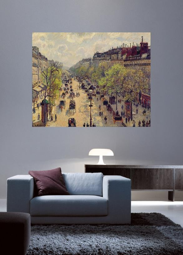 Pissarro "Boulevard Montmartre" (1897) Wall Decal