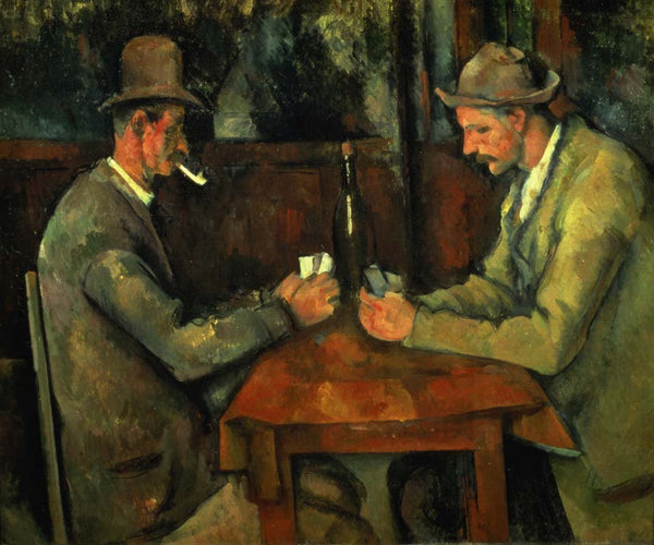 Cezanne "The Card Players" (19th) Glossy Poster