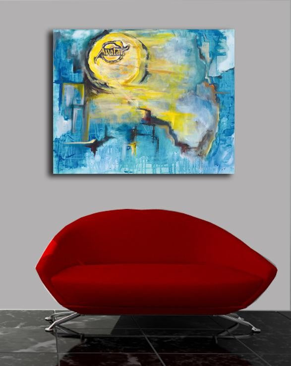 Yosi Amir XLVIII Canvas Installed