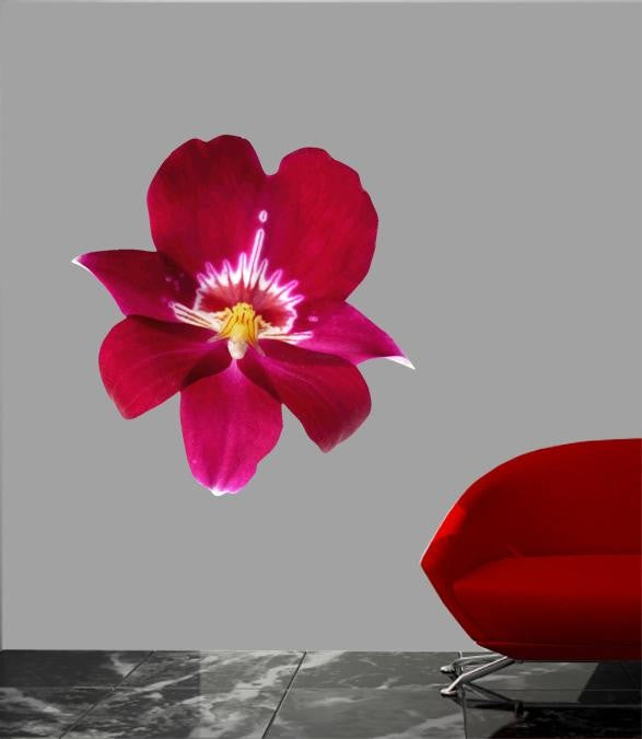 Hollis Red Orchid Wall Decal Cutout