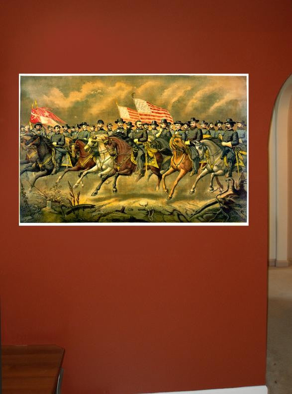 Buell "Grant & His Generals" (1865) Wall Decal