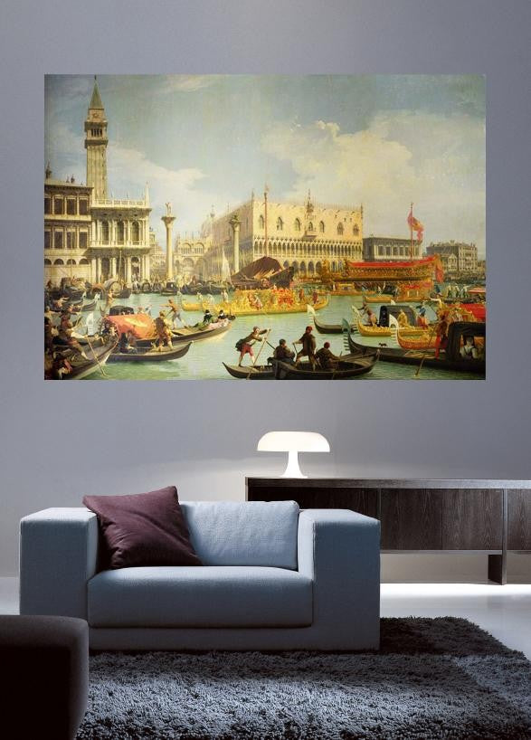 Canaletto "The Betrothal of the Venetian Doge to the Adriatic Sea" (18th) Wall Decal