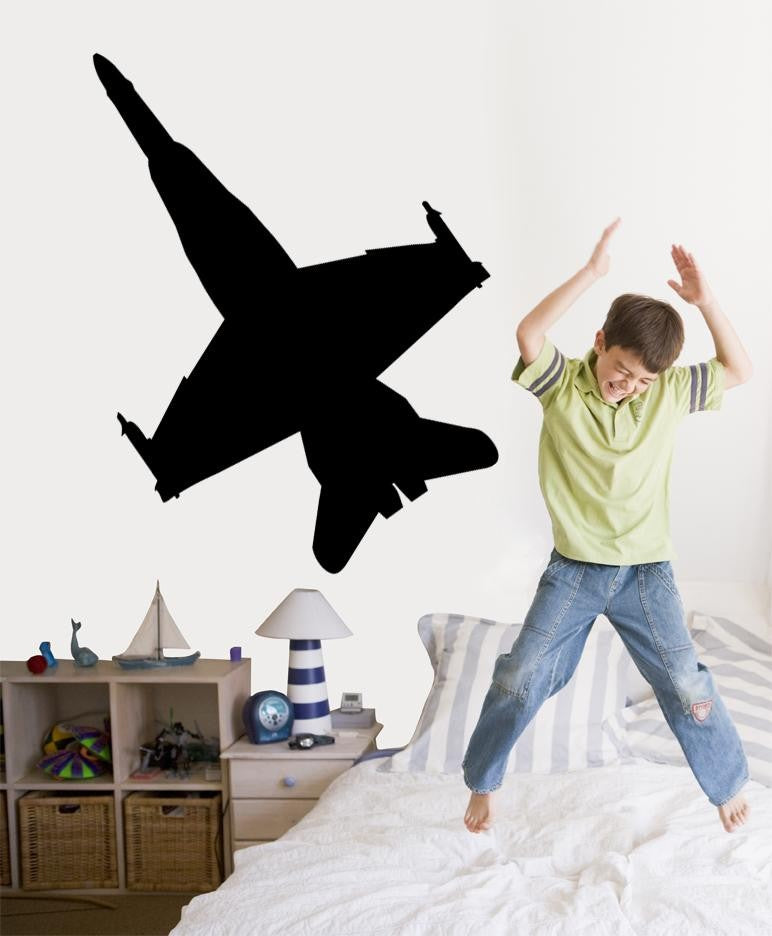 Haynes Silhouette Jet (F18 Hornet) V Wall Decal Cutout