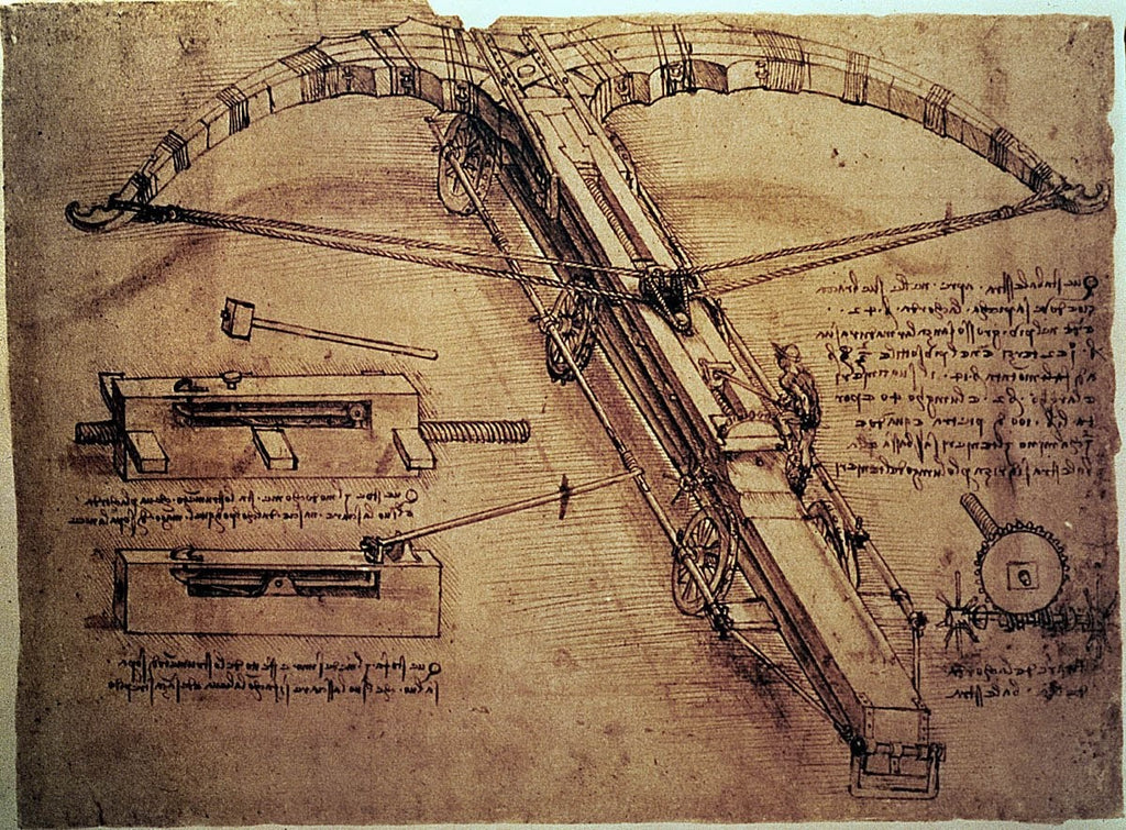 Da Vinci "Design for a Giant Crossbow" (1485) Wall Decal