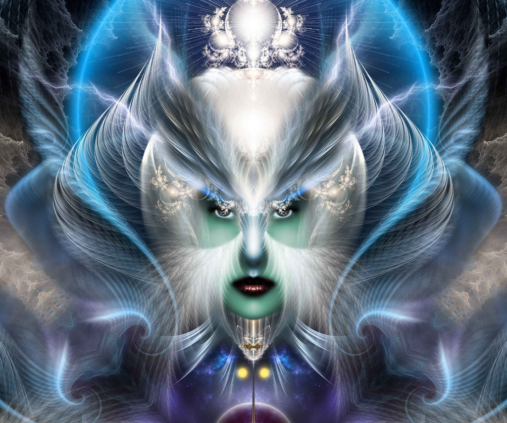 Xzendor7 "Thera of Titan ST Portrait" Glossy Poster