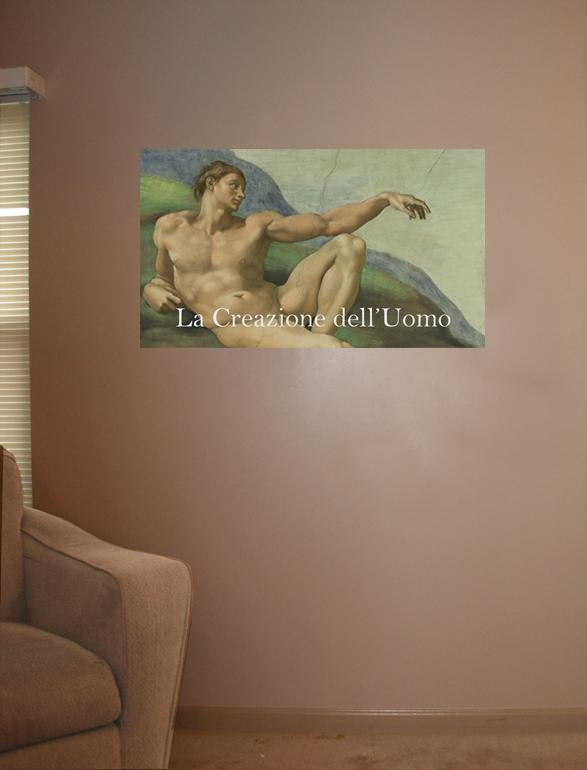 Sim "Michelangelo Adam" Glossy Poster