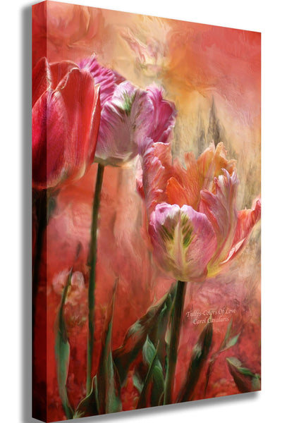 Cavalaris "Tulips-Colors Of Love" Canvas Printed
