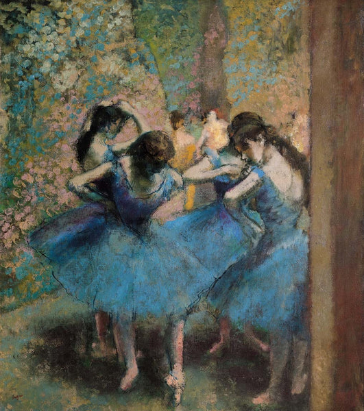 Degas "Dancers in Blue" (1890) Glossy Poster