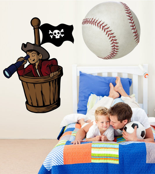 Winn Pirate Crows Nest Wall Decal Cutout