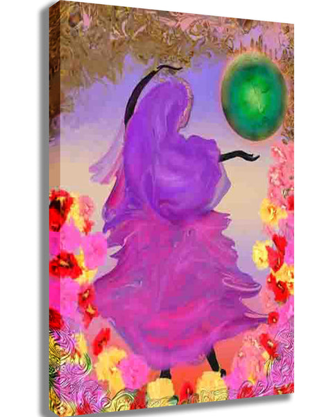 Pick "Lady Jaipur" Canvas Printed