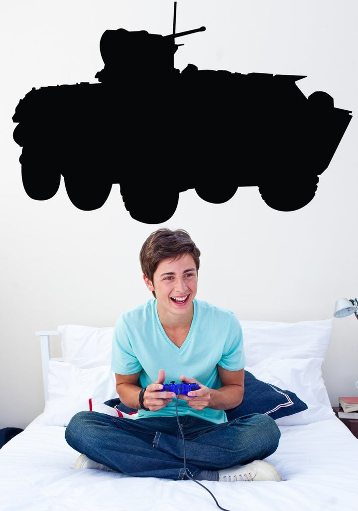 Haynes Military Armored Vehicle Silhouette Wall Decal Cutout