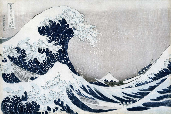 Hokusai "The Great Wave of Kanagawa" (19th) Glossy Poster