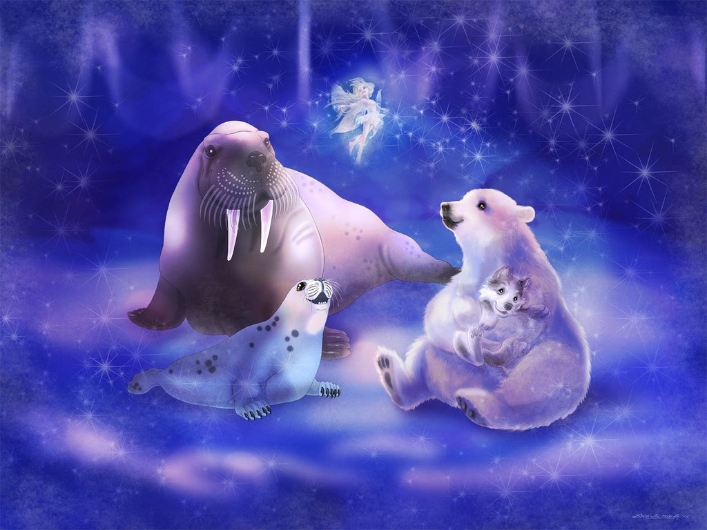 Murals2Go "Peace On Earth" Glossy Poster