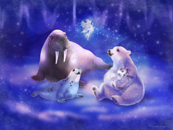 Murals2Go "Peace On Earth" Glossy Poster