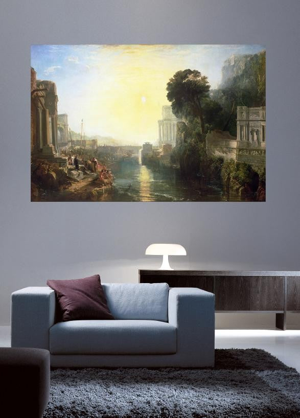 Turner "The Rise of the Carthaginian Empire" (1815) Glossy Poster