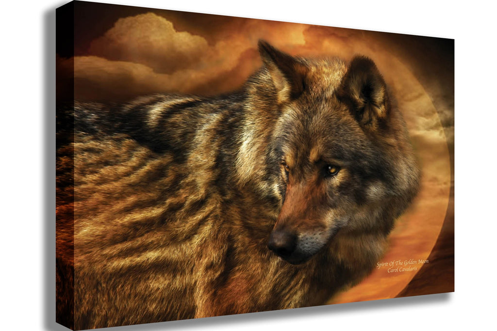 Cavalaris "Spirit Of The Golden Moon" Canvas Printed