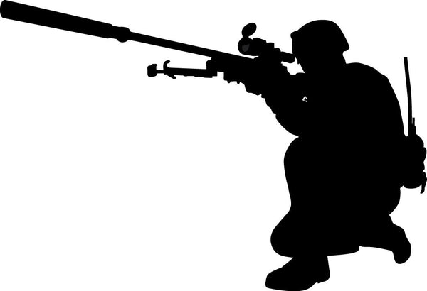 Haynes Military Soldier VI Silhouette Wall Decal Cutout