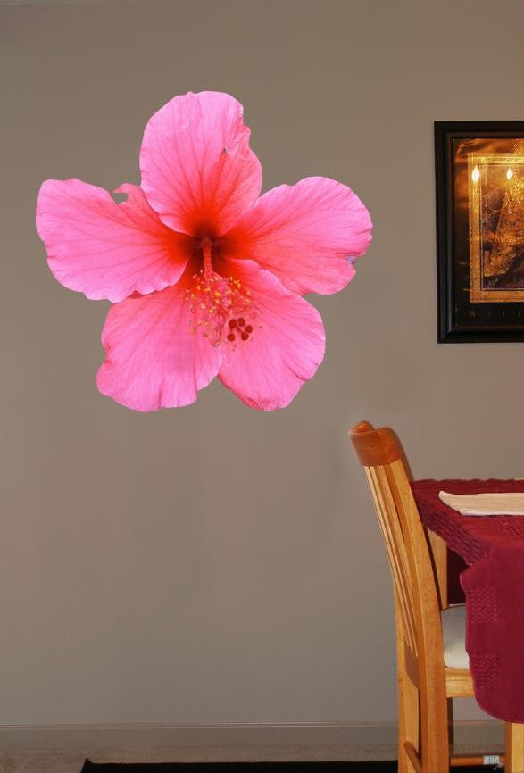 Hollis Pink Hibiscus Wall Decal Cutout