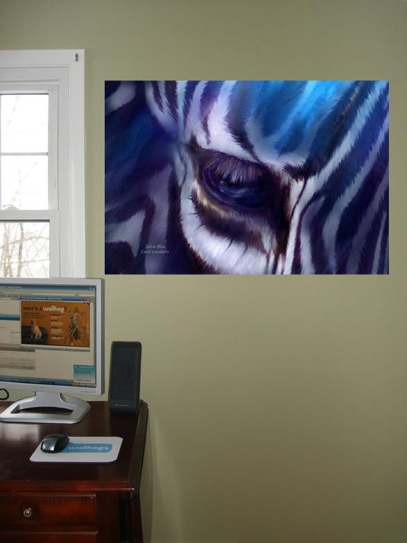 Cavalaris "Zebra Blue" Glossy Poster