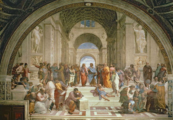 Sanzio "School of Athens" (1510) Glossy Poster