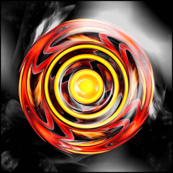 Xzendor7 "Sun Star Reflective Disk" Glossy Poster