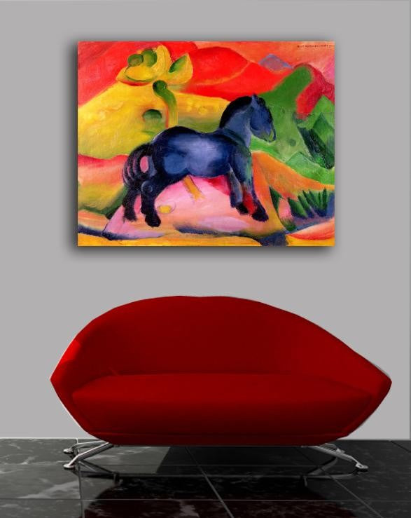 Marc "Little Blue Horse" (1912) Canvas Installed