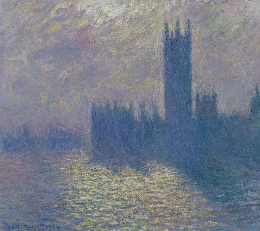 Monet "The Houses of Parliament" (1904) Glossy Poster