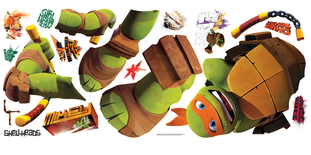 Teenage Mutant Ninja Turtles "Michelangelo" Wall Decal 26"x33"