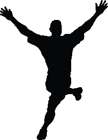 Soccer IV Silhouette Wall Decal Cutout